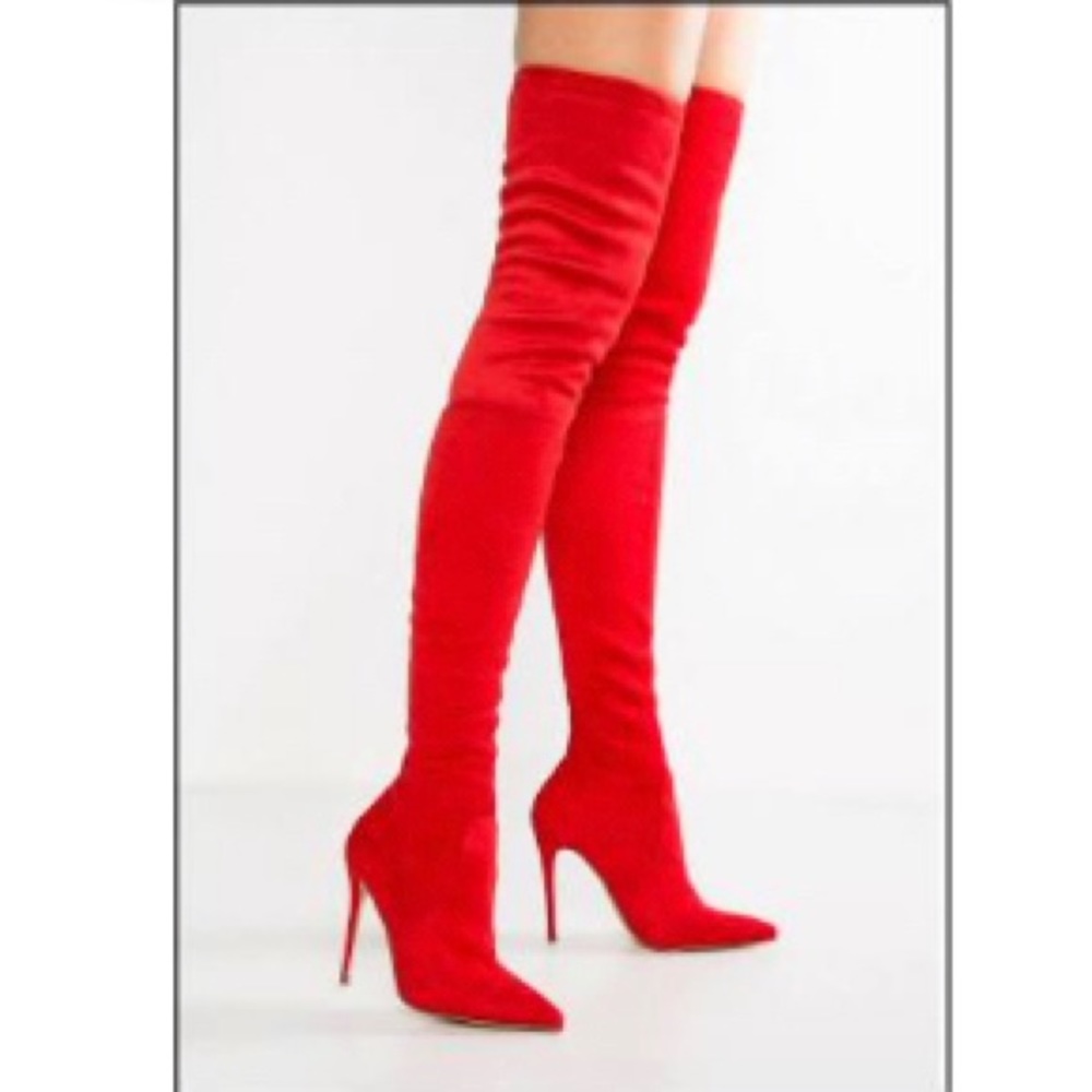 Steve Madden “Dominique” OTK boots